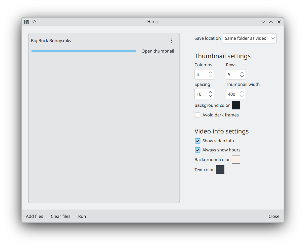 Main window screenshot